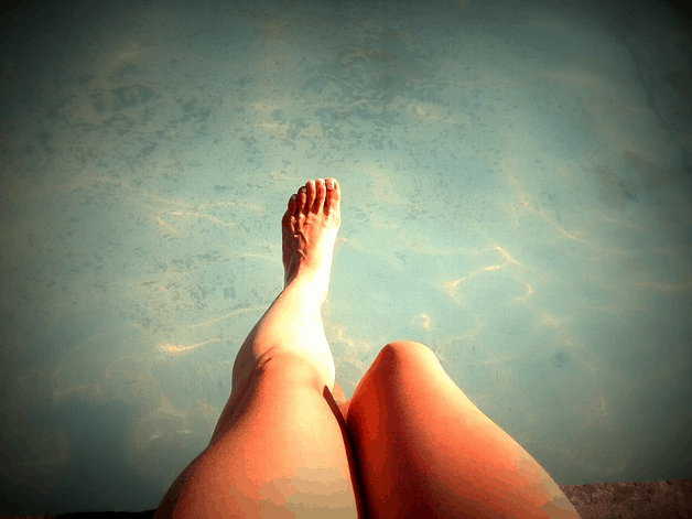 legs by pool